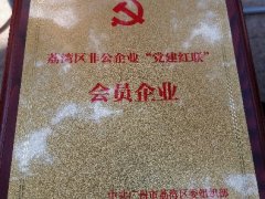 尊龙集团官网实业党支部入选首批荔湾区“党建红联”会员企业